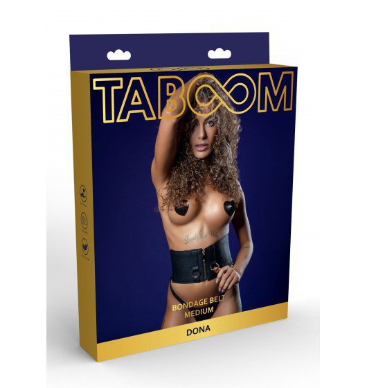 Taboom Dona Bondage Couture Belt L - pas BDSM (czarny)