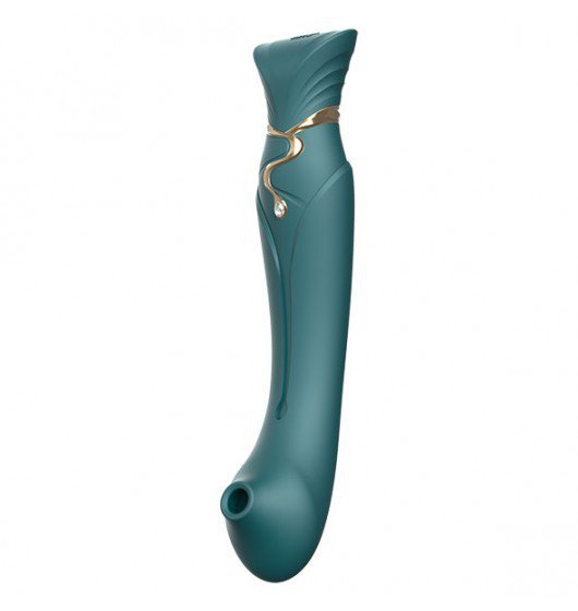 Zalo Legend Queen Set G-Spot Pulse Wave Vibrator - Wibrator Ekskluzywny (zielony)