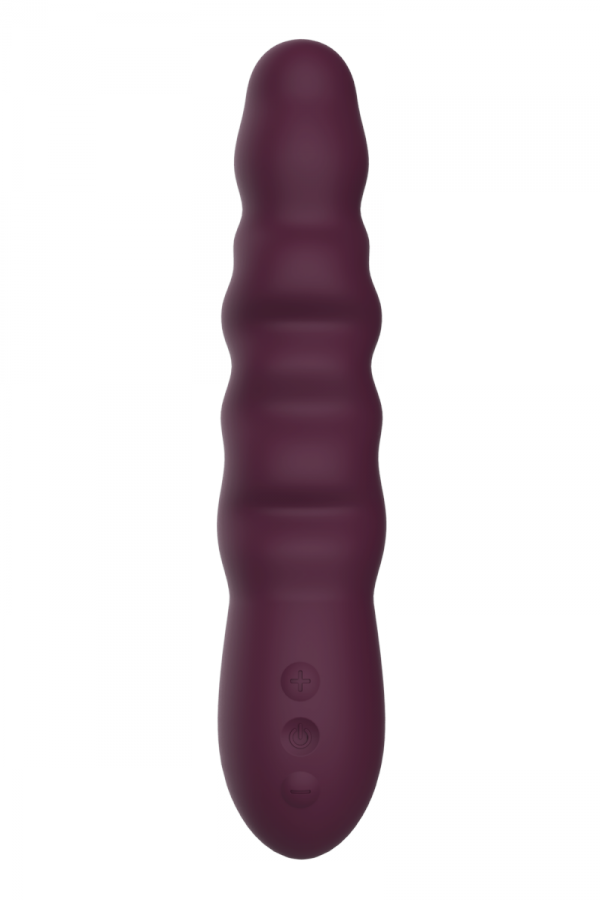 Dream Toys ESSENTIALS RIBBED POWER VIBE PURPLE - wibrator (fioletowy)