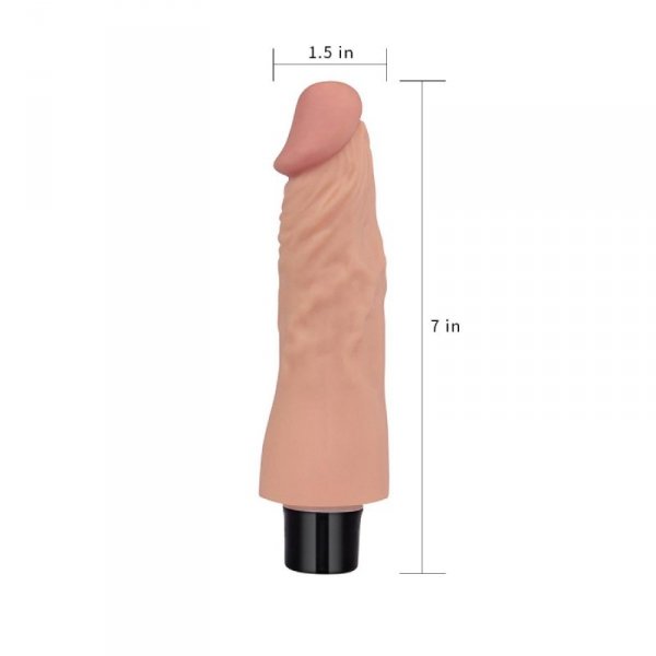 7&quot; REAL SOFTEE Vibrating Dildo