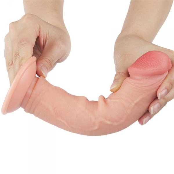 8&#039;&#039; Sliding Skin Dual Layer Dong Flesh