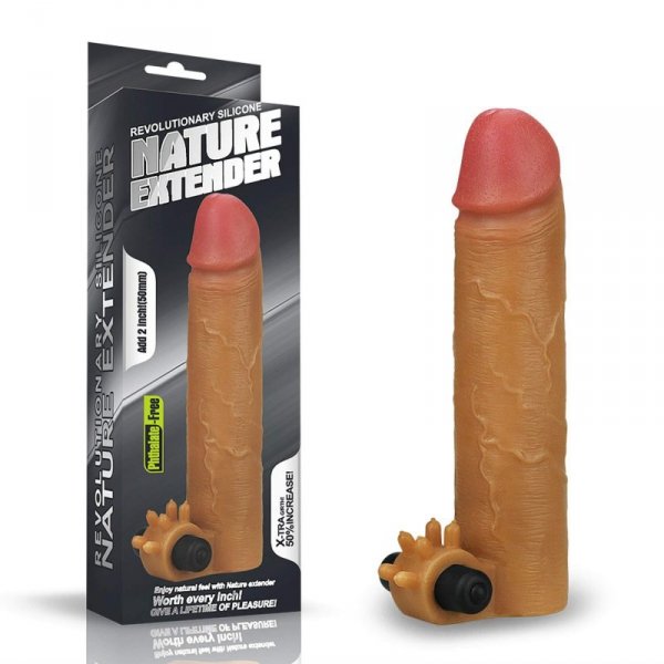 Add 2&quot; Vibrating
Silicone Extender