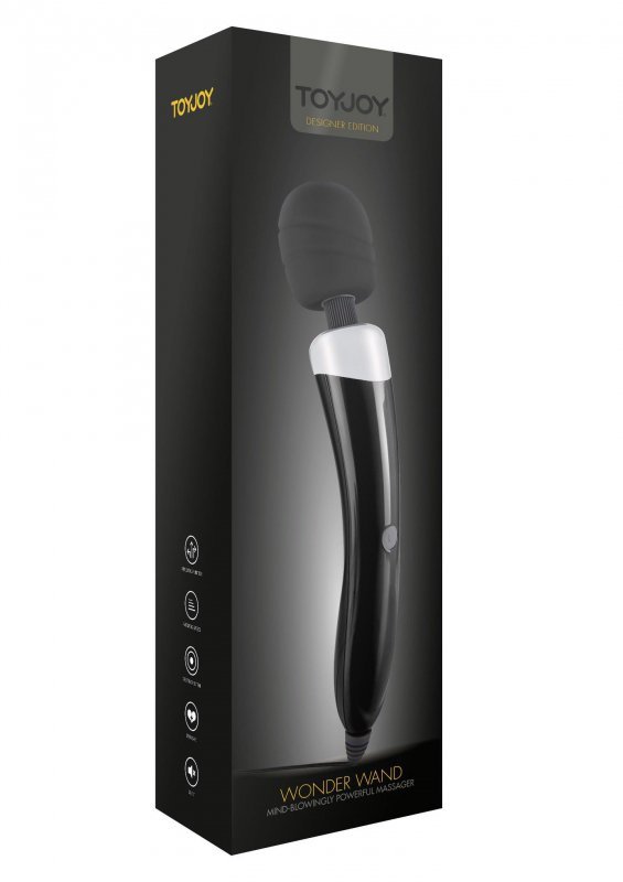 Stymulator-WONDER WAND MASSAGER BLACK