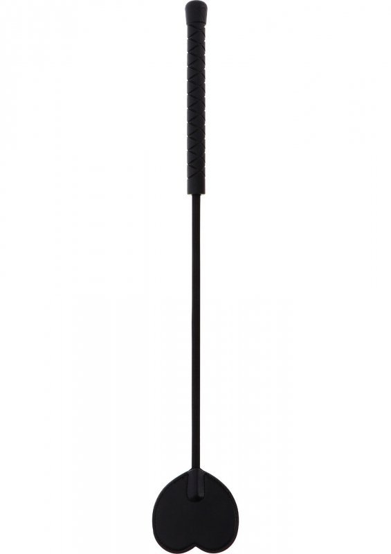 Crop Whip Heart Black