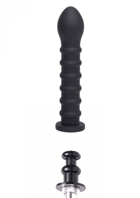 Ribbed Dong Easy-Lock 19 cm Black