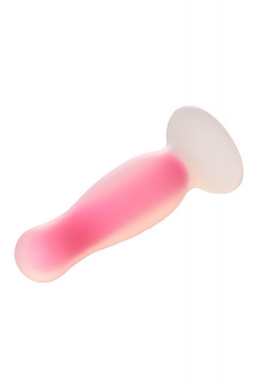 Dream Toys RADIANT SOFT SILICONE GLOW IN THE DARK PLUG LARGE PINK - świecący w ciemności korek analny (różowy)