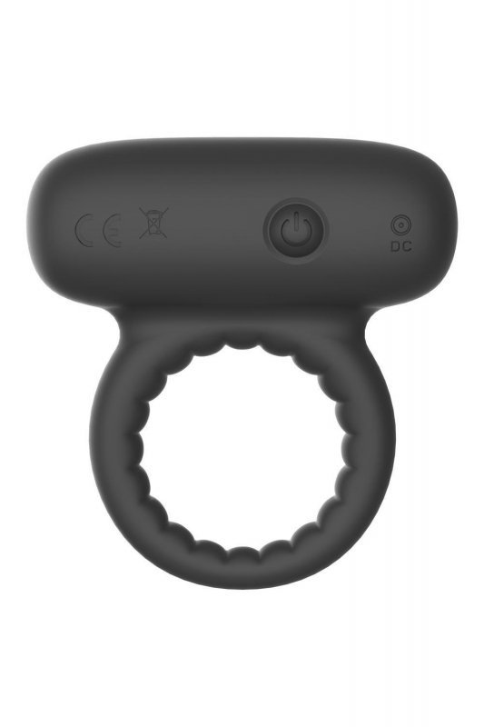 Dream Toys RAMROD STRONG VIBRATING COCKRING - pierścień na penisa z wibracjami (czarny)