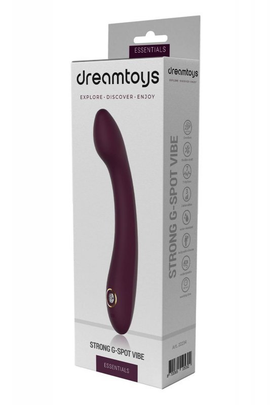 Dream Toys ESSENTIALS STRONG G-SPOT VIBE - wibrator (bordowy)