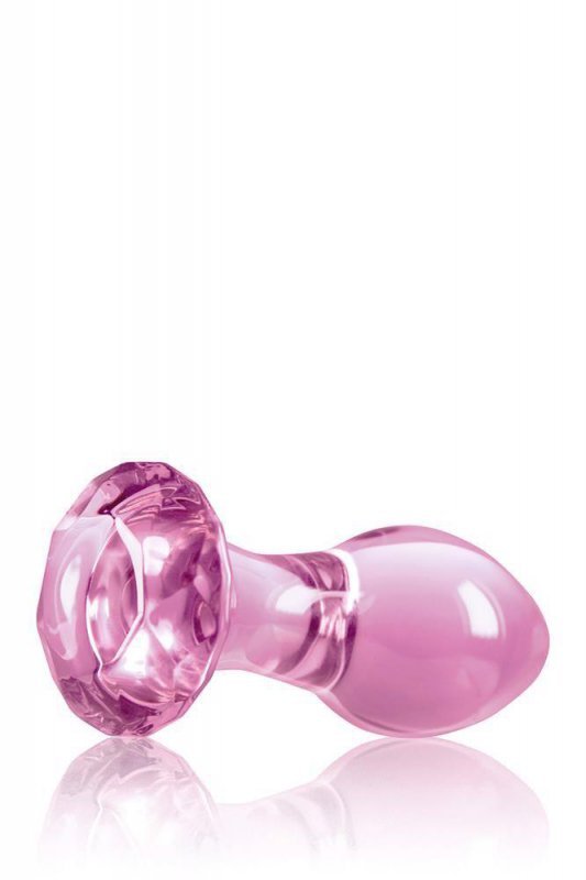 NS Novelties CRYSTAL GEM PINK -szklany korek analny (różowy diament)