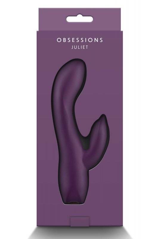 NS Novelties OBSESSION JUILET DARK PURPLE - wibrator króliczek (fioletowy)