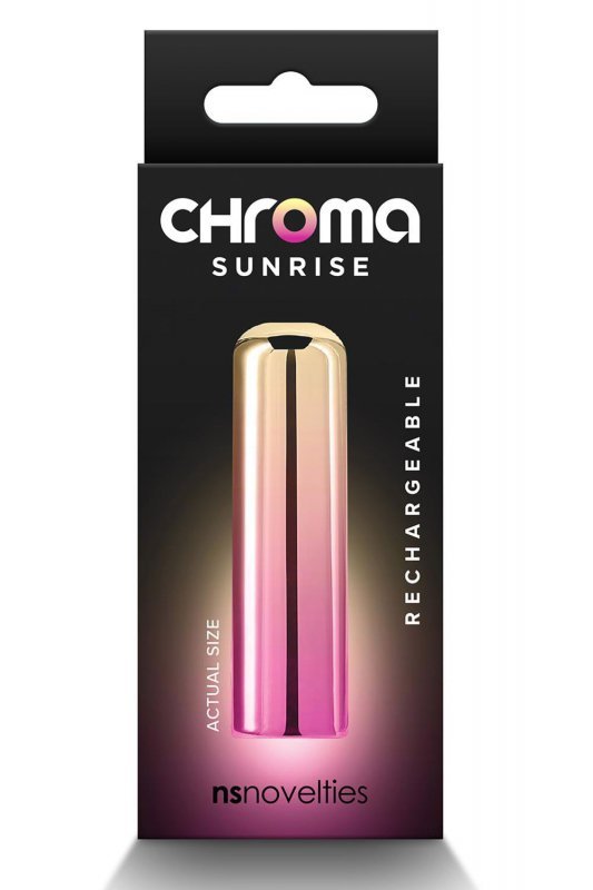 Ns Novelties CHROMA SUNRISE SMALL - mini wibrator(różowy, żółty)