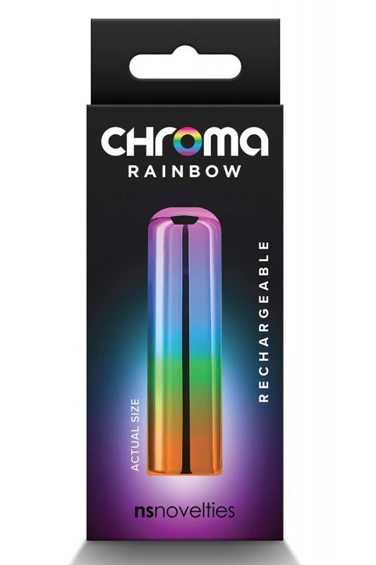 Ns Novelties CHROMA RAINBOW SMALL - mini wibrator (tęczowy)
