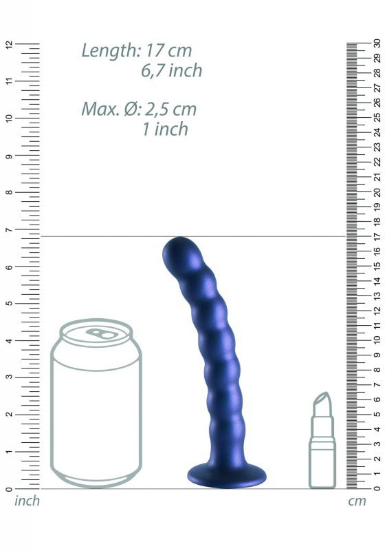 Beaded Silicone G-Spot Dildo - 6,5&#039;&#039; / 16,5 cm