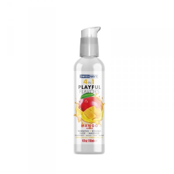 4 in 1 Lubricant with Mango Flavor - 4 fl oz / 118 ml