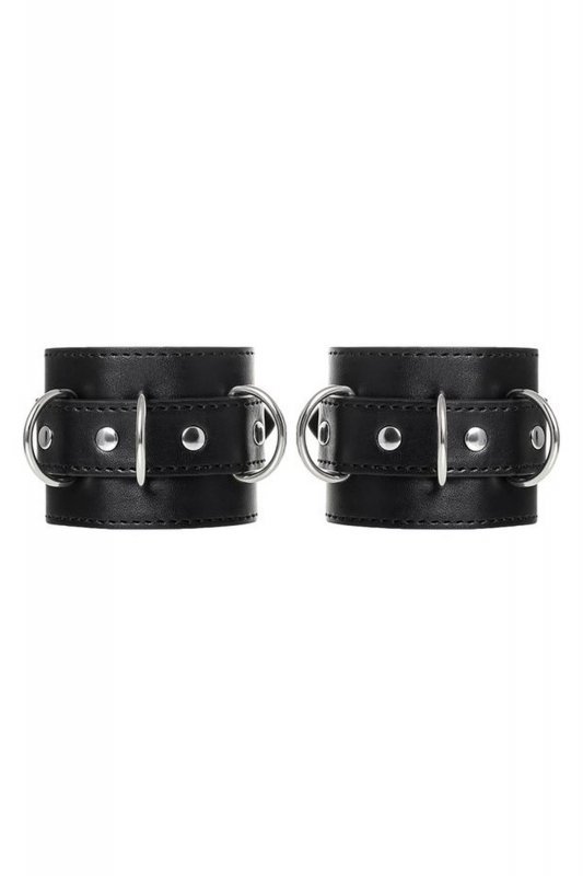 Anonymo handcuffs, PU leather, black