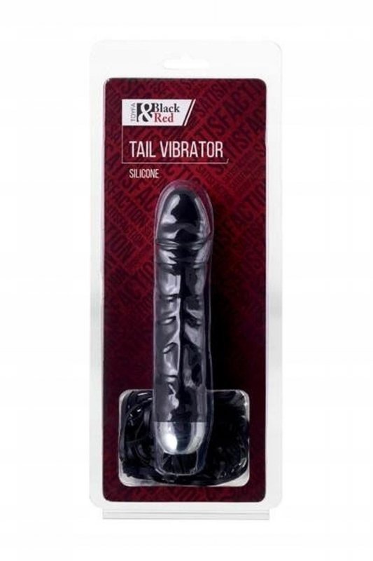 xBlack & Red, Vibrator, 6 vibration modes, silicone, black, 16 cm, O 3.5 cm