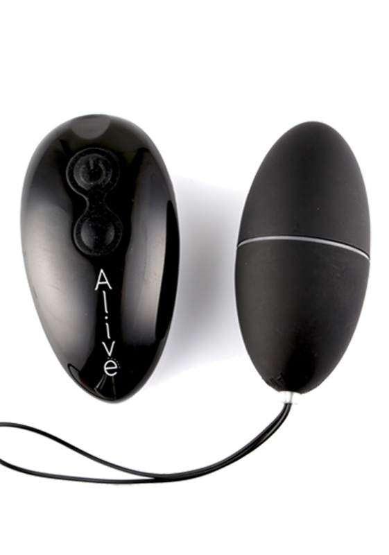 Jajko/wibr-Wibrator - Egg Remote control. Func:10.Black. AAA