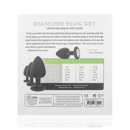 Plug-Diamond Plug Set-Black