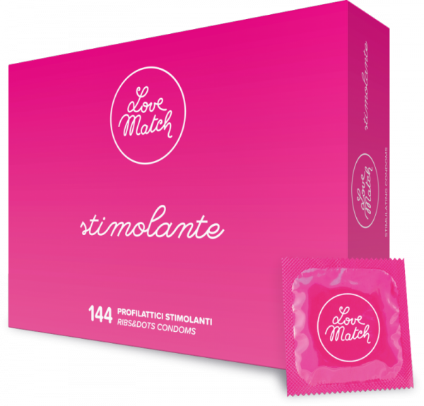 Prezerwatywy-Love Match Stimolante - 144 pack