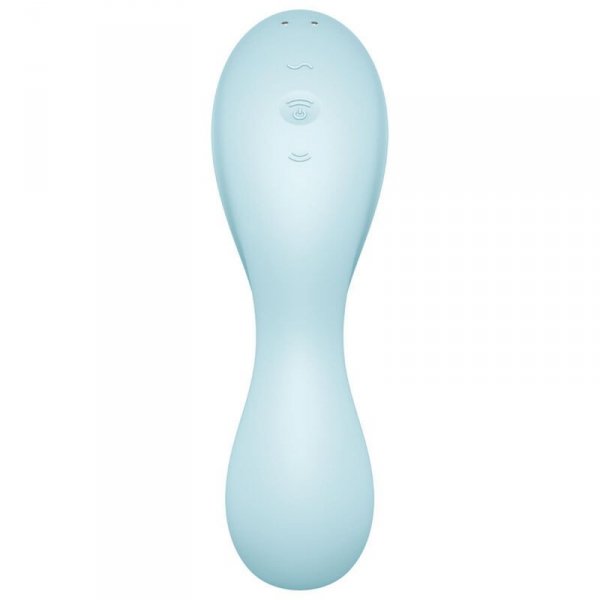Satisfyer Stymulator-Curvy Trinity 5 Connect App (Blue) -  masażer łęchtaczki (niebieski)