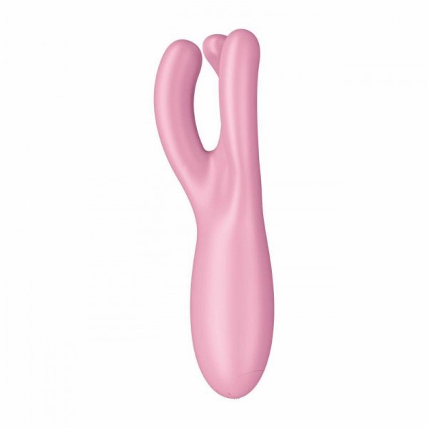 Satisfyer Threesome 4 Connect App Pink - masażer łechtaczki (różowy)