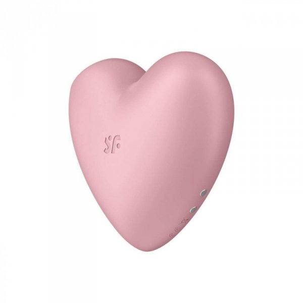Satisfyer Stymulator-Cutie Heart (Light Red) - masażer łechtaczki (czerwony)