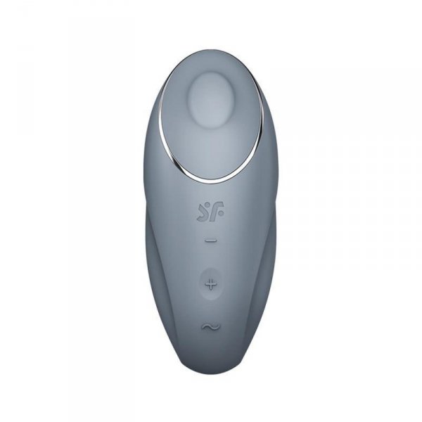 Satisfyer Tap &amp; Climax 1 bluegrey - masażer łechtaczki (szary)
