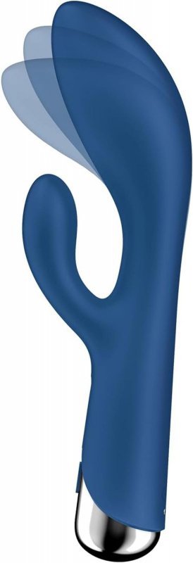 Satisfyer Spinning Rabbit 1 Blue - wibrator króliczek (granatowy)