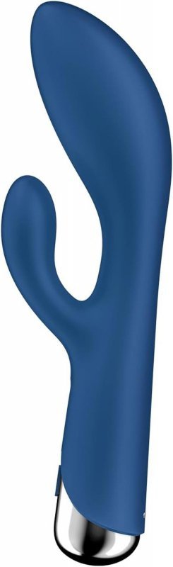 Satisfyer Spinning Rabbit 1 Blue - wibrator króliczek (granatowy)