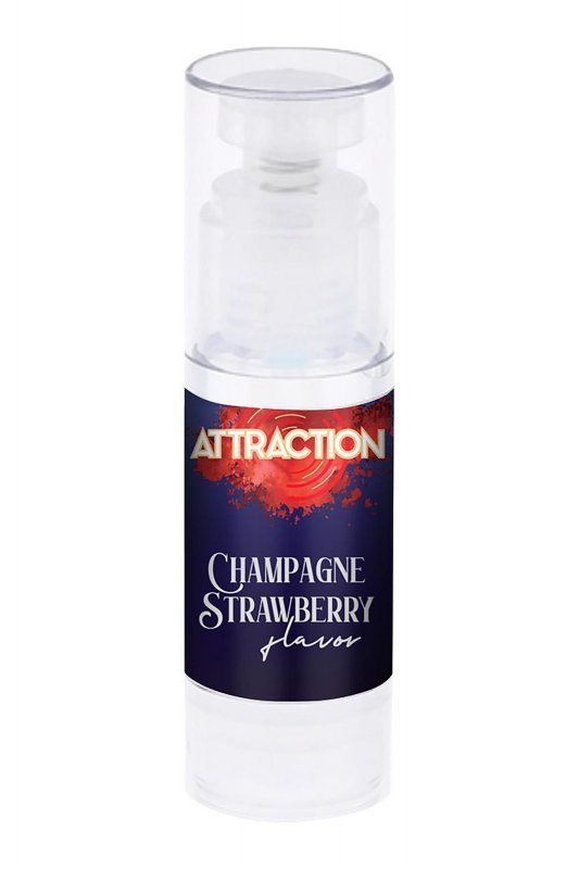 MASSAGE OIL  ATTRACTION CHAMPAGNE STRAWBERRY 50 ML