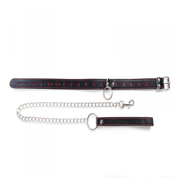 Collar with detachable leash