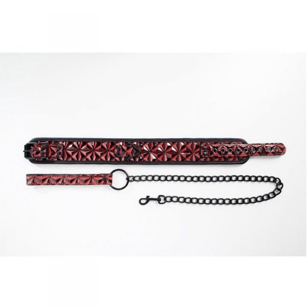 Collar with detachable leash