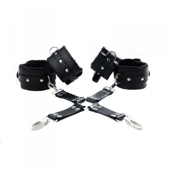 Black hogtie with comfy wrist and ankle cuffs