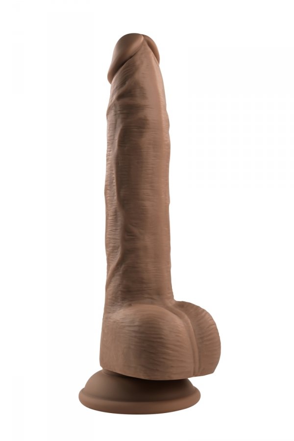 EVOLVED THRUST IN ME 9.25 INCH DARK - dildo z przyssawką (cielisty)