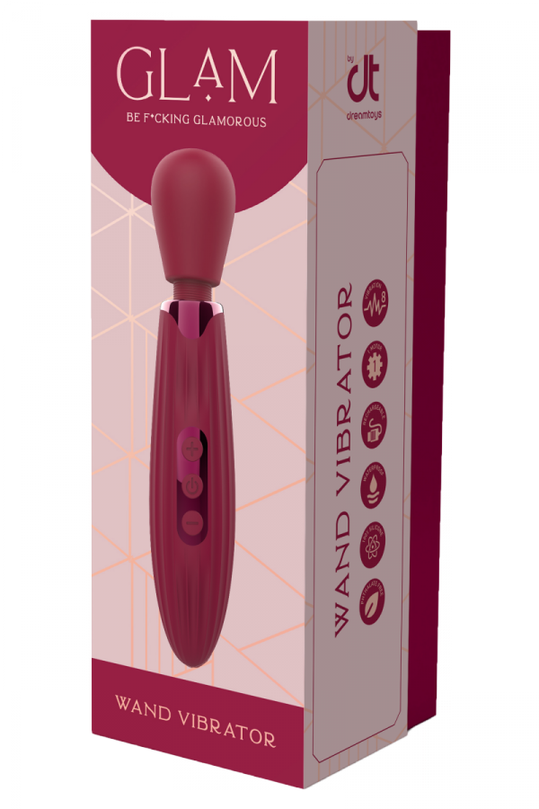 Dream Toys Glam Wand Vibrator - masażer ciała (czerwony)