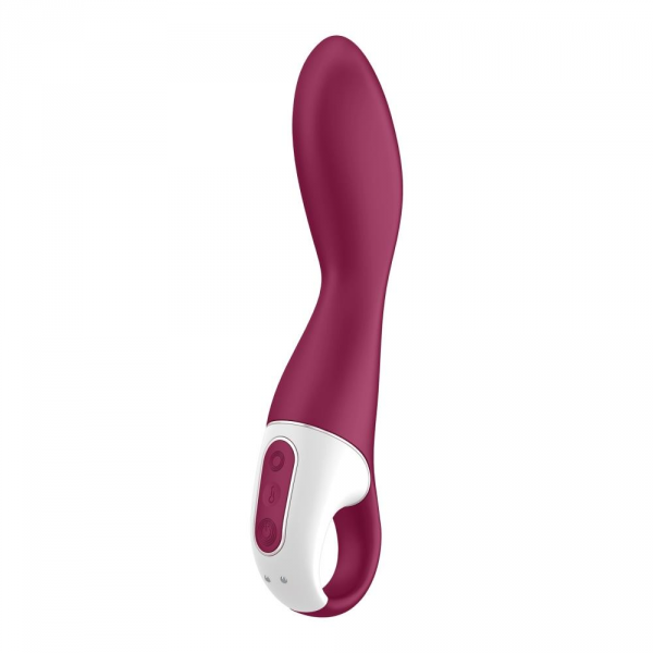 Satisfyer Heated Thrill Connect App - podgrzewany wibrator (bordowy)