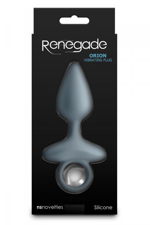 NS Novelties Renegade Orion Gray - korek analny z wibracjami (niebieski)