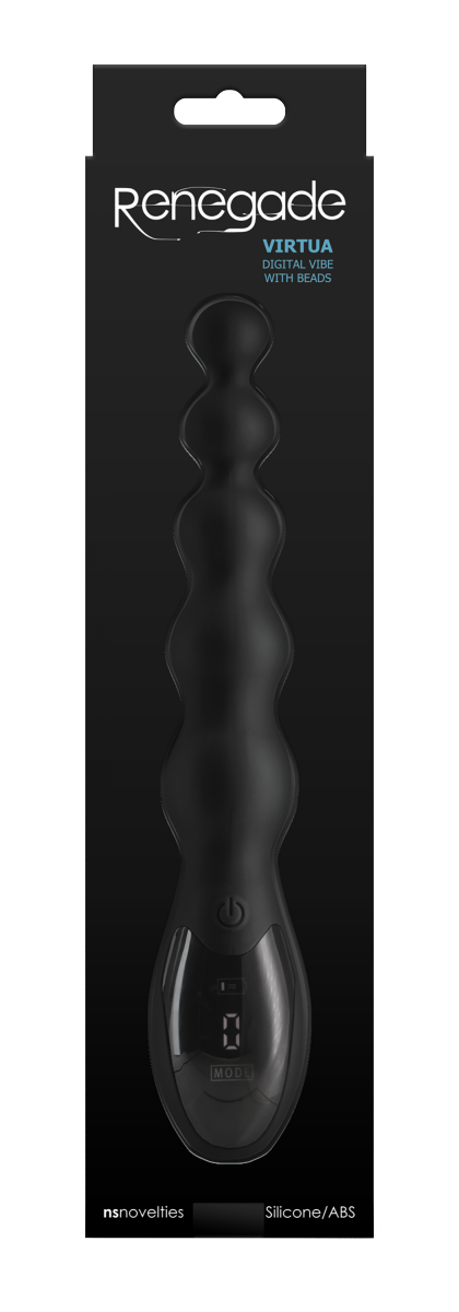 NS Novelties Virtua Black - kulki analne (czarny)