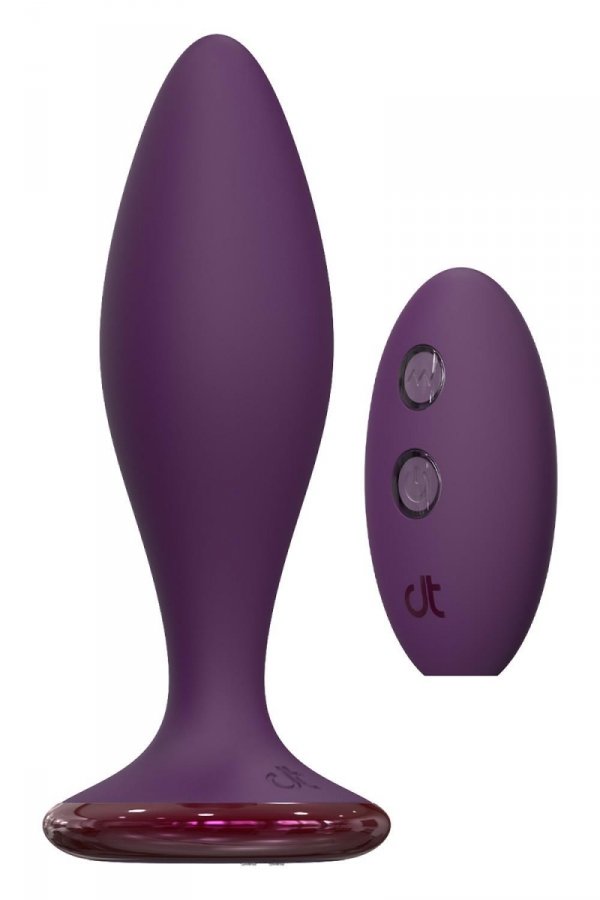 Dream Toys Glam Strong Anal Vibe - korek analny z wibracjami (fioletowy)