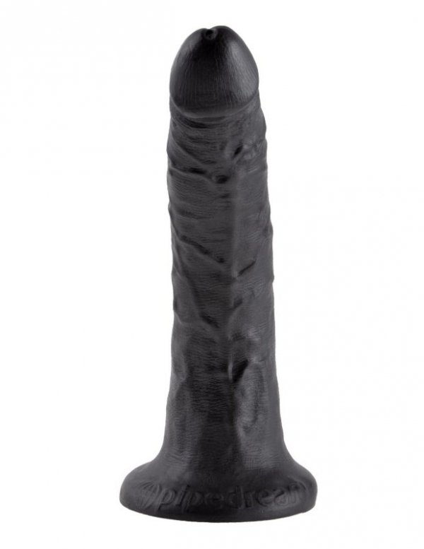 King Cock dildo - 7'' Cock sztuczny penis (czarny)