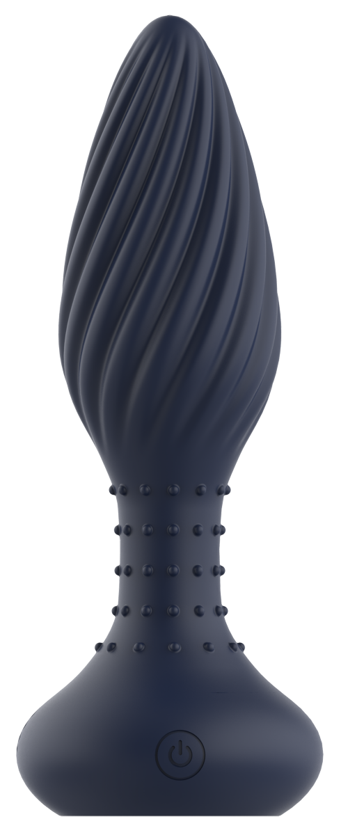 Dream Toys StarTroopers Triton Vibrating Anal Plug - korek analny z wibracjami (granatowy)