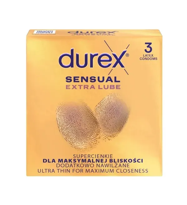 Durex prezerwatywy Sensual Extra Lube 3 szt