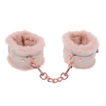 Sportsheets kajdanki S&amp;M Peaches ‘n CreaMe Fur Handcuffs Cream - kajdanki (kremowy)