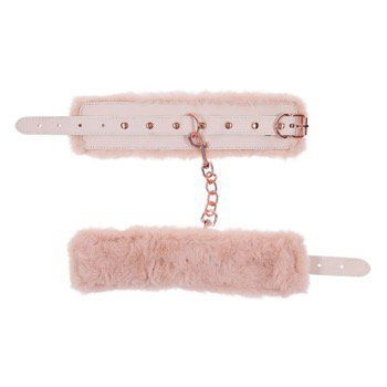 Sportsheets kajdanki S&amp;M Peaches ‘n CreaMe Fur Handcuffs Cream - kajdanki (kremowy)