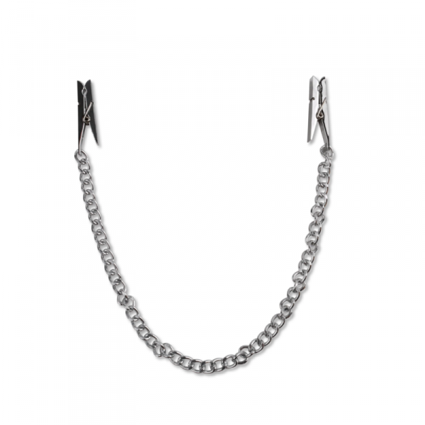 Pipedream Fetisch Fantasy Series Nipple Chain Clips Silver -  zaciski na sutki (srebrny)