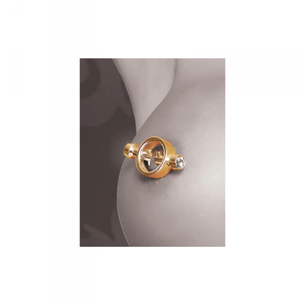 Fetish Fantasy Zaciski na Sutki Gold Magnetic Clamps (złoty)