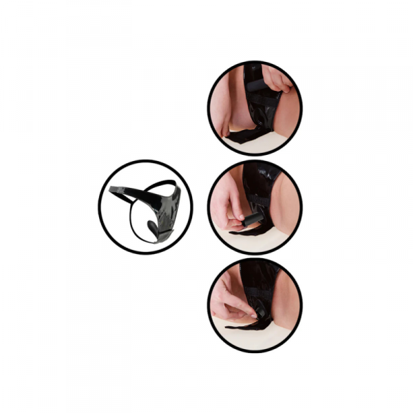 Fetish Fantasy Wibrator Series  20-Function Remote Fantasy Panty - wibrujące pantalony (czarny)