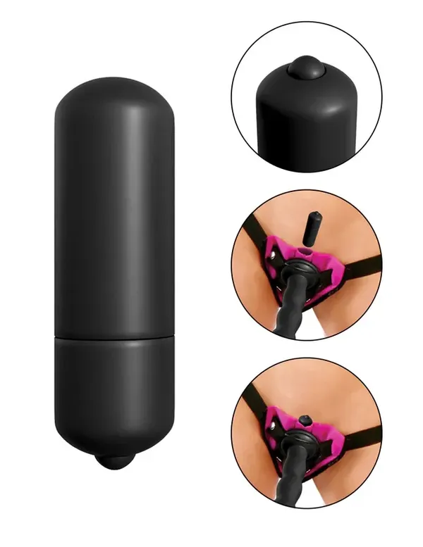 Fetish Fantasy Series Vibrating Strap-On Set Black (czarny)