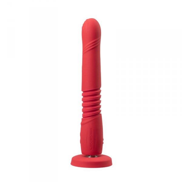 Lovense Gravity - pulsujące i wibrujące dildo z aplikacją (czerwony)
