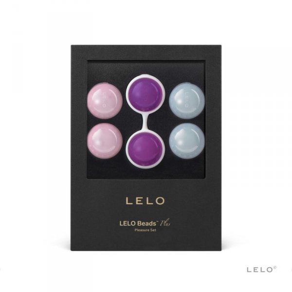 Kulki gejszy Lelo - Beads Plus (jasnoróżowe/jasnoniebieskie/fioletowe)
